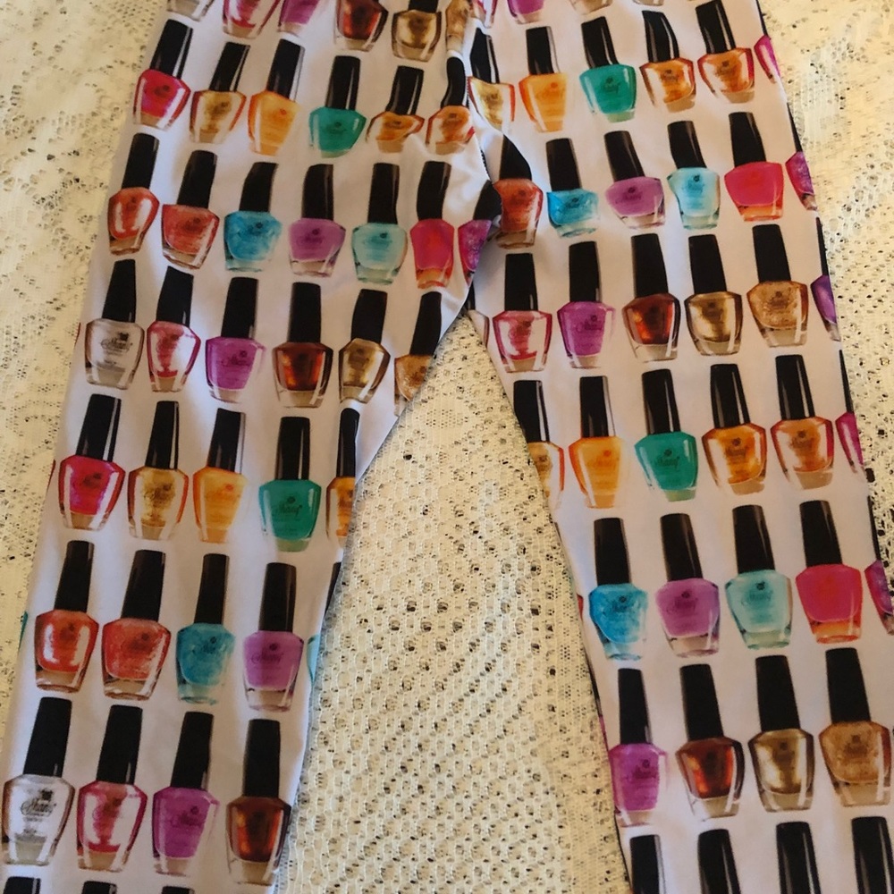 Zara Terez Sz xl 16 euc nail polish leggings - Picture 2 of 5